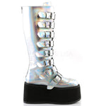DemoniaCult DAMNED 318 Boots Silver | Angel Clothing