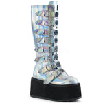 DemoniaCult DAMNED 318 Boots Silver | Angel Clothing
