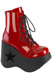 DemoniaCult Dynamite 106 Red Patent Boots | Angel Clothing