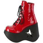 DemoniaCult Dynamite 106 Red Patent Boots | Angel Clothing