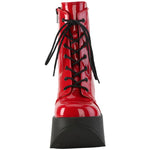 DemoniaCult Dynamite 106 Red Patent Boots | Angel Clothing