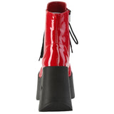 DemoniaCult Dynamite 106 Red Patent Boots | Angel Clothing