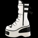 DemoniaCult KERA 108 White Boots (UK6, 8) | Angel Clothing