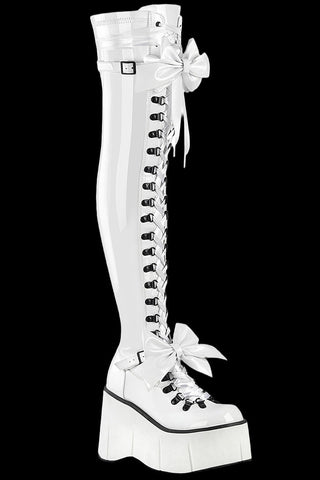 DemoniaCult KERA 303 White Boots | Angel Clothing