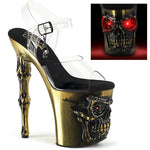 DemoniaCult Rapture 808-LT Brass Shoes | Angel Clothing