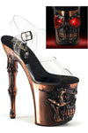 Pleaser Rapture 808-LT Copper Shoes | Angel Clothing