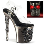 Pleaser Rapture 808-LT Shoes Pewter | Angel Clothing