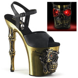 Pleaser Rapture 809-LT Brass Shoes | Angel Clothing