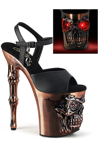 Pleaser Rapture 809-LT Copper Shoes | Angel Clothing