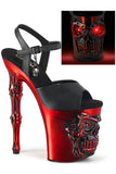 Pleaser Rapture 809-LT Red Shoes | Angel Clothing