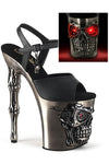 Pleaser Rapture 809-LT Shoes Pewter | Angel Clothing