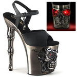 Pleaser Rapture 809-LT Shoes Pewter | Angel Clothing
