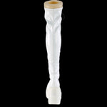 DemoniaCult SHAKER-374 White Boots | Angel Clothing