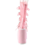 DemoniaCult SWING 230C Pink Transparent Boots | Angel Clothing