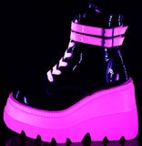 DemoniaCult Shaker 52 Boots Neon Pink | Angel Clothing