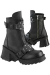 DemoniaCult BRATTY 56 Black Boots | Angel Clothing
