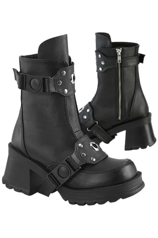 DemoniaCult BRATTY 56 Black Boots | Angel Clothing