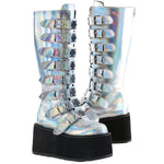 DemoniaCult DAMNED 318 Boots Silver (UK3)