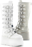 DemoniaCult DAMNED-318 Boots White | Angel Clothing