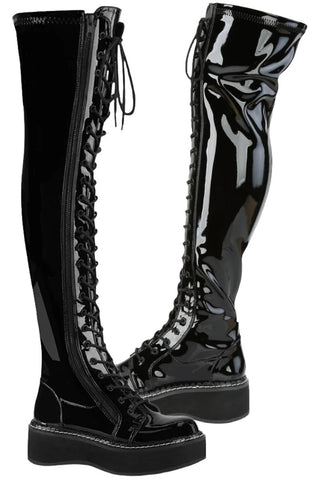 DemoniaCult EMILY 375 Boots Patent | Angel Clothing