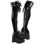 DemoniaCult KERA 303 Patent Boots | Angel Clothing