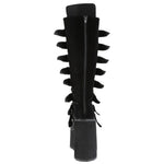 DemoniaCult SWING 815 Black Velvet Boots | Angel Clothing