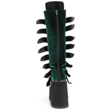 DemoniaCult SWING 815 Emerald Velvet Boots | Angel Clothing