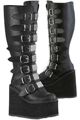 DemoniaCult Swing 815WC Boots WIDE CALF | Angel Clothing