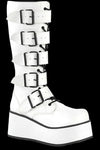 DemoniaCult TRASHVILLE 518 Boots White | Angel Clothing