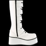 DemoniaCult TRASHVILLE 518 Boots White | Angel Clothing
