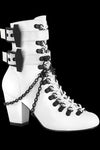 DemoniaCult VIVIKA 128 White Boots | Angel Clothing