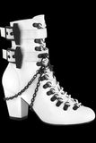 DemoniaCult VIVIKA 128 White Boots | Angel Clothing