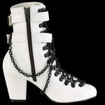 DemoniaCult VIVIKA 128 White Boots | Angel Clothing