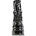 DemoniaCult WAVE 110 Patent Boots | Angel Clothing