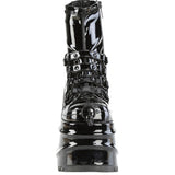 DemoniaCult WAVE 110 Patent Boots | Angel Clothing