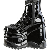 DemoniaCult WAVE 110 Patent Boots | Angel Clothing