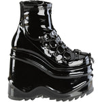 DemoniaCult WAVE 110 Patent Boots | Angel Clothing