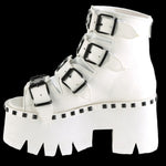 DemoniaCult ASHES 70 White Boots | Angel Clothing