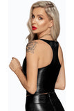 Noir Handmade Snake Skin Style Wetlook Top (S, M, XL, 2XL) | Angel Clothing