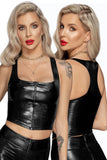 Noir Handmade Snake Skin Style Wetlook Top (S, M, XL, 2XL) | Angel Clothing