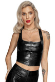 Noir Handmade Snake Skin Style Wetlook Top (S, M, XL, 2XL) | Angel Clothing