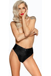 Noir Handmade Snake Skin Style Wetlook Shorts | Angel Clothing