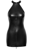 Noir Handmade Snake Wetlook Mini Dress | Angel Clothing