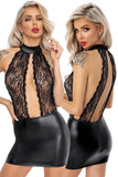 Noir Handmade Short Powerwetlook Dress
