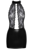 Noir Handmade Short Powerwetlook Dress | Angel Clothing