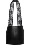Noir Handmade Short Powerwetlook Dress | Angel Clothing