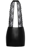 Noir Handmade Short Powerwetlook Dress | Angel Clothing