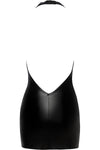 Noir Handmade Low Back Powerwetlook Mini Dress | Angel Clothing