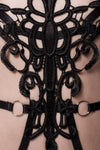 Grey Velvet 2-piece Harness Set | Angel Clothing