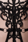Grey Velvet 2-piece Harness Set (XS/S) | Angel Clothing